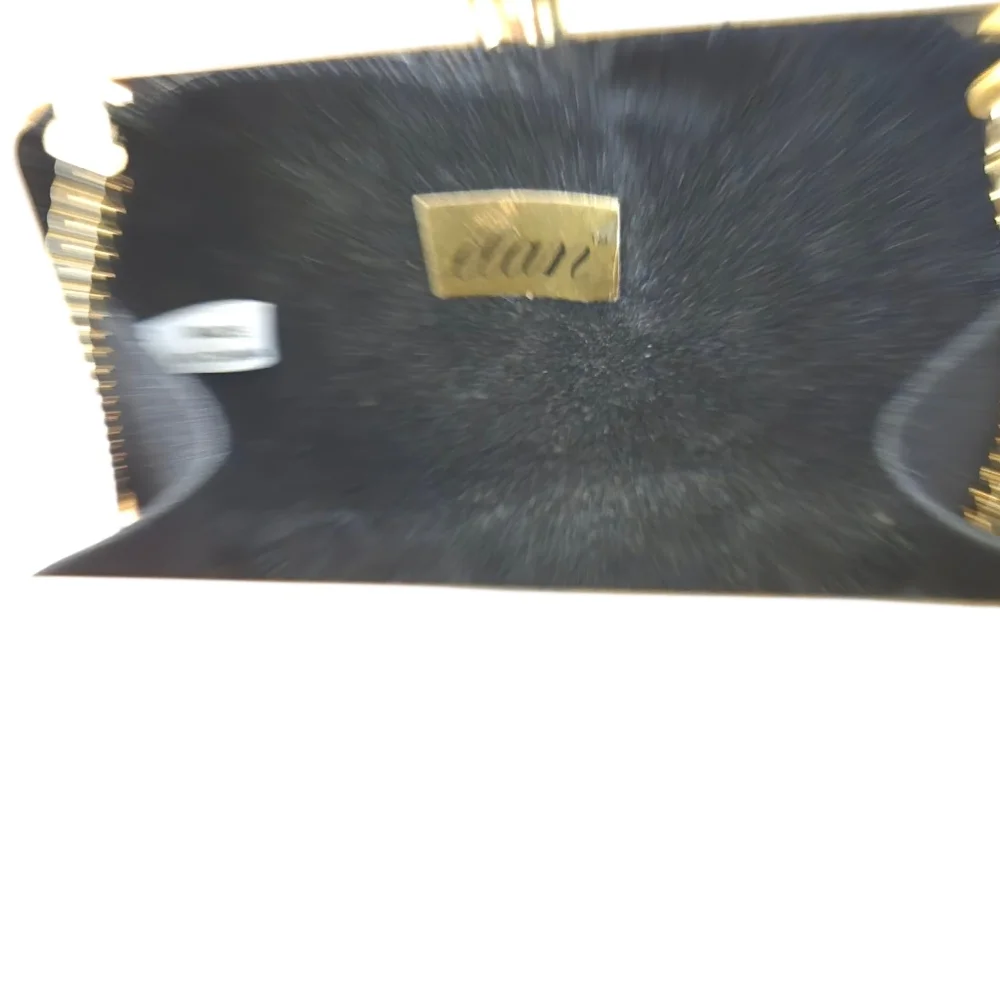 Elan Hard Shell Gold Quilted Crossbody Bag Mini Vintage - Picture 6 of 10